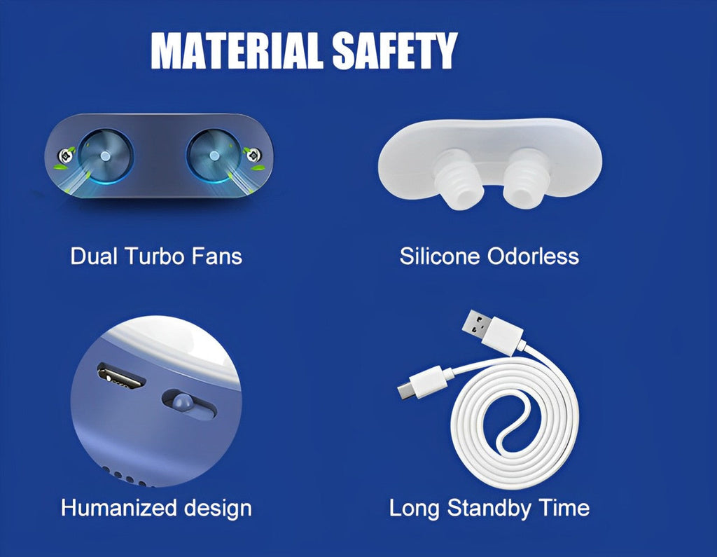 Compact Travel CPAP Sleep Apnea Device — Portable Anti-Snoring Solution, CPAP Alternative
